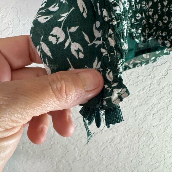 Reformation Lisbon Suzanna Ruffle Shoulder Top Size 10 - Picture 8 of 10